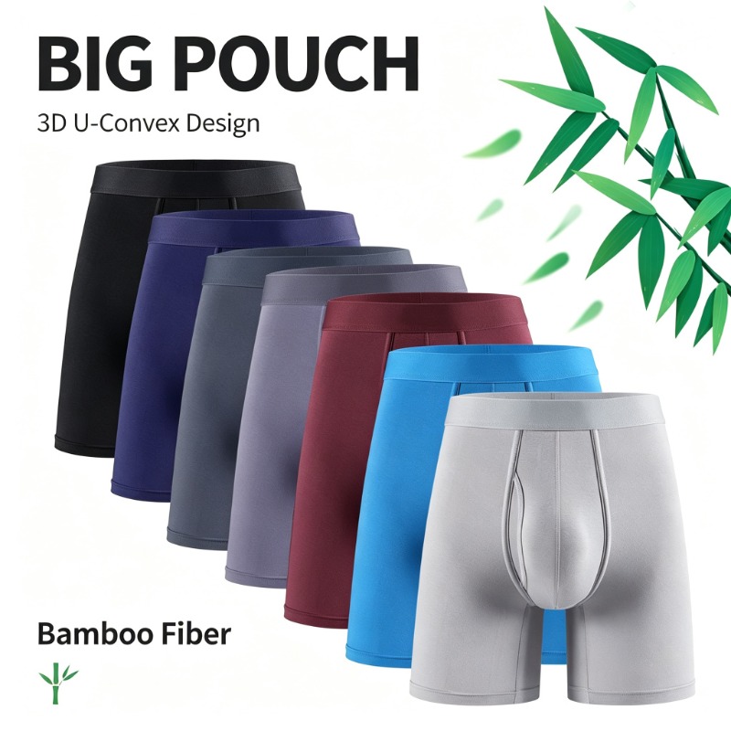 Celana Boxer Pria Bahan Serat  - Bamboo Fiber Trunk ulasan dan harga